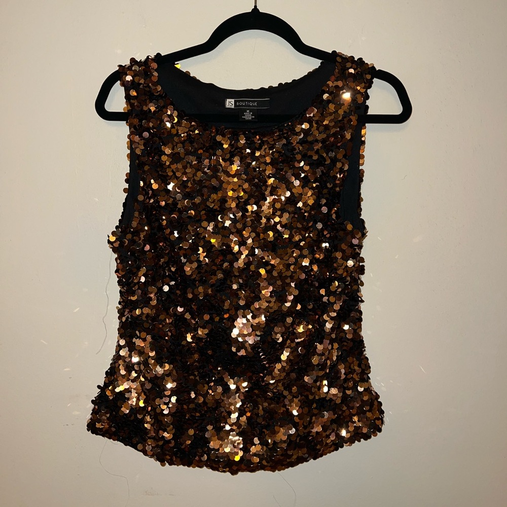 Festive Sparkly Sleeveless Top